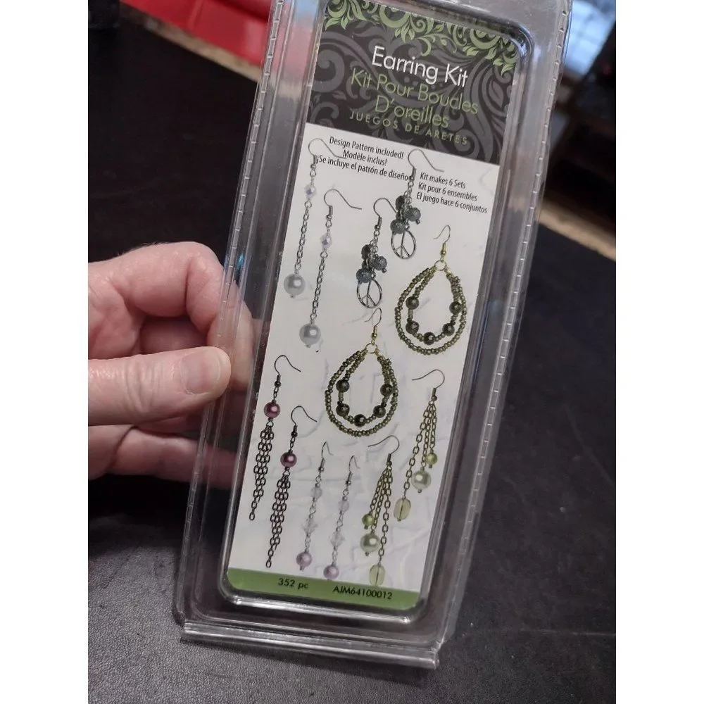 Make your own earrings kit 6 pairs